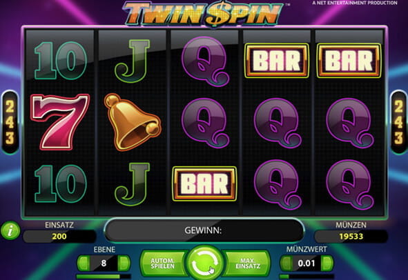 Twin Spin giver dig mulighed for at pr?ve spillet af gratis, inden du beslutter dig for, om det er dit nye casino yndlingsspil