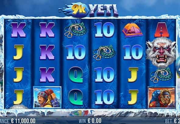 9K Yeti slot during the game.