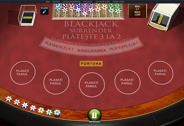 Blackjack Surrender ?n variant? demo