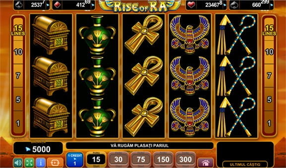 Rise of Ra – slot Amusnet cu jackpot progresiv