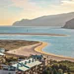 A town on the sea-front in Portugal.