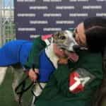 Trainer's assistant Emma Buckley with defending Derby champion Deerjet Sydney.