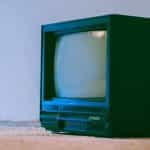 A small retro TV.