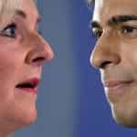 Liz Truss and Rishi Sunak face-to-face.