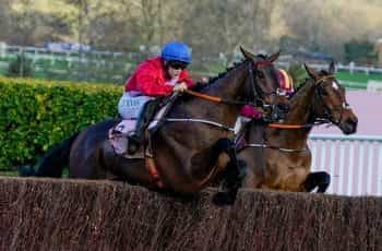 Rachael Blackmore, riding A Plus Tard, clear the last to win The Boodles Cheltenham Gold Cup.