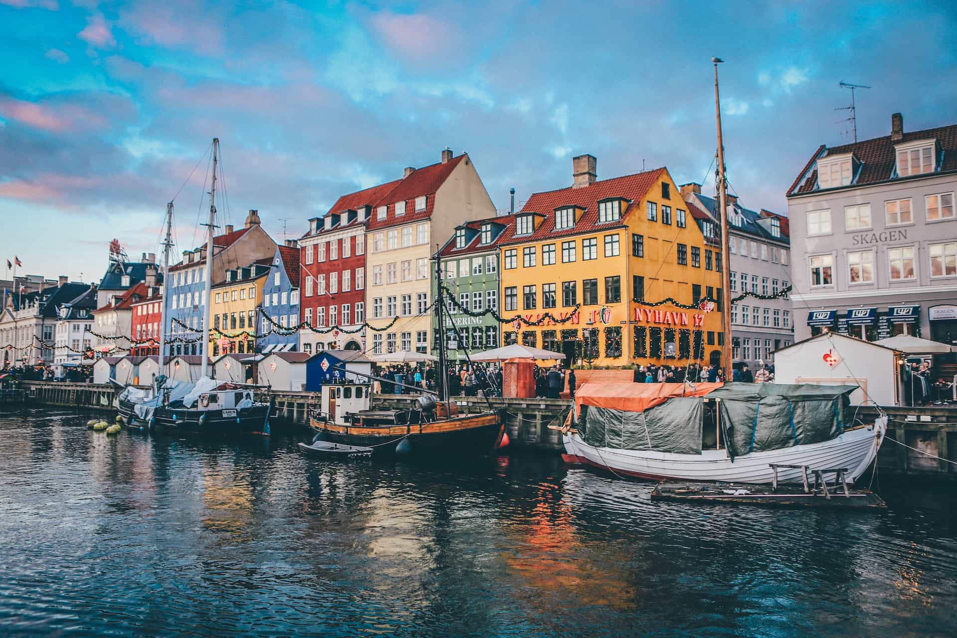 The Copenhagen waterfront. 