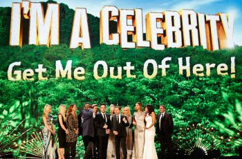 Anthony McPartlin and Declan Donnelly with cast members of "I'm A Celebrity ...Get Me Out of Here! 2016.